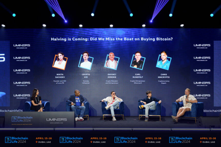 Bitcoin price predictions by The Moon Carl, Davinci Jeremie and Crypto Kid at Blockchain Life 2024 in Dubai Bitcoin Price Predictions By The Moon Carl, Davinci Jeremie And Crypto Kid At Blockchain Life 2024 In Dubai