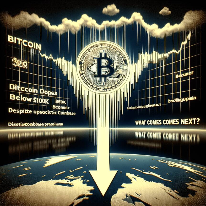 Bitcoin Drops Below $100k Despite Optimistic Coinbase Premium – What Comes Next?