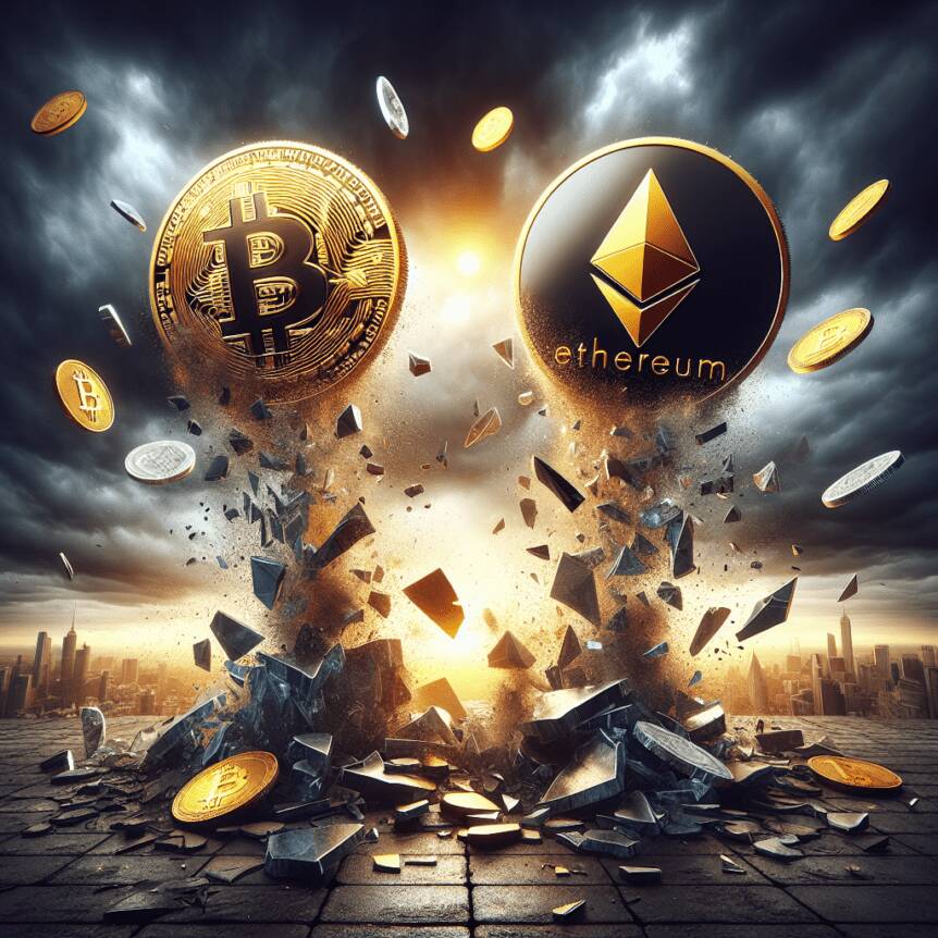 Bitcoin And Ethereum Prices Plummet, Resulting In Nearly $690 Million In Crypto Liquidations