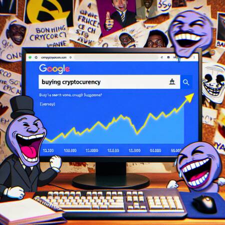 Surge In Search Volumes For 'buying Cryptocurrency' And 'solana' During Trump Meme Craze.