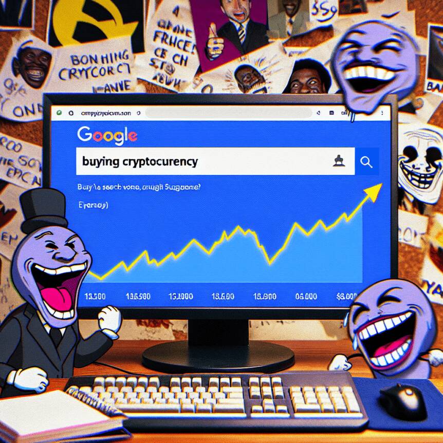 Surge In Search Volumes For 'buying Cryptocurrency' And 'solana' During Trump Meme Craze.