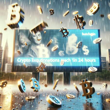 Bitcoin Plummets, Causing Crypto Liquidations To Reach $1b In 24 Hours