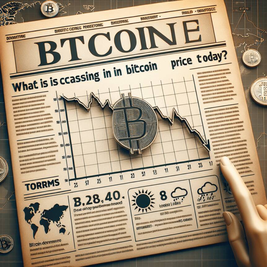 What is causing the decline in Bitcoin price today? What Is Causing The Decline In Bitcoin Price Today?