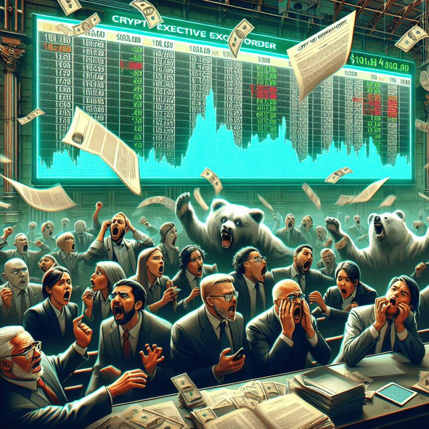 Traders Anxiously Watch As Bitcoin Remains Above $106k Despite Uncertainty Surrounding Trump's Crypto Executive Order.