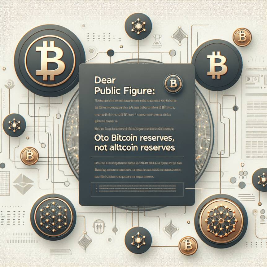 Dear President Trump: Opt for Bitcoin Reserves, Not Altcoin Reserves Dear President Trump: Opt For Bitcoin Reserves, Not Altcoin Reserves