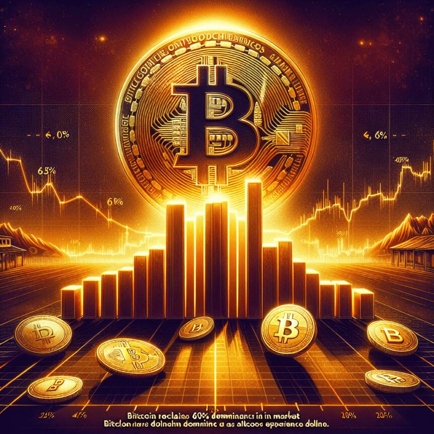 Bitcoin Reclaims 60% Dominance In Market As Altcoins Experience Decline