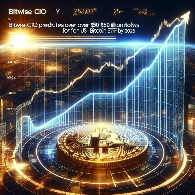 Bitwise Cio Predicts Over $50 Billion Inflows For Us Bitcoin Etfs By 2025