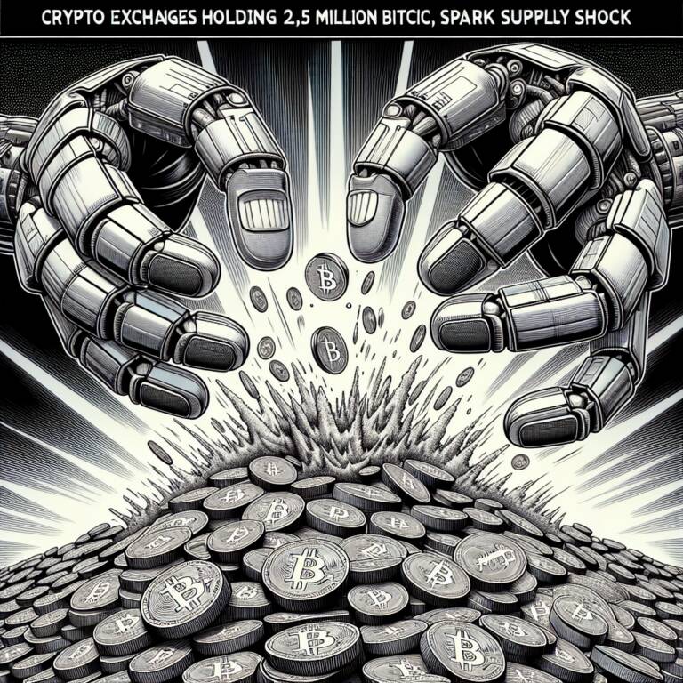 Crypto Exchanges Holding 2.5 Million Bitcoin Spark Supply Shock