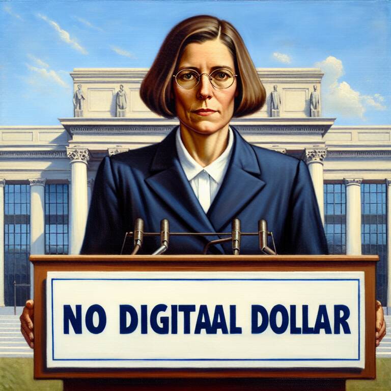Federal Reserve Chair Announces Decision Against Launching Digital Dollar