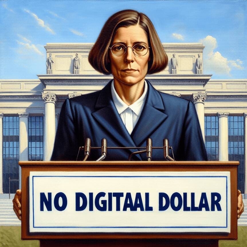 Federal Reserve Chair Announces Decision Against Launching Digital Dollar