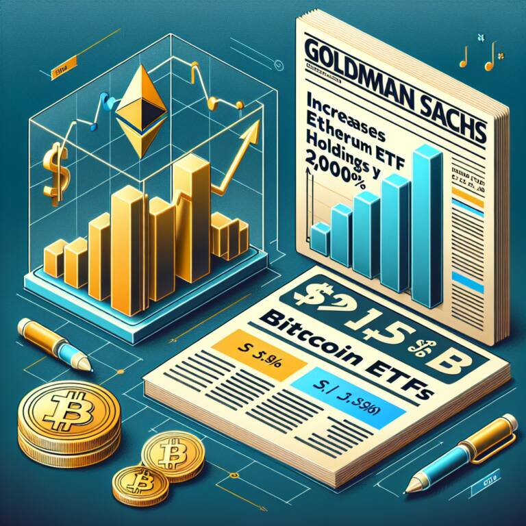 Goldman Sachs Increases Ethereum Etf Holdings By 2,000%, Bitcoin Etfs Surpass $1.5b