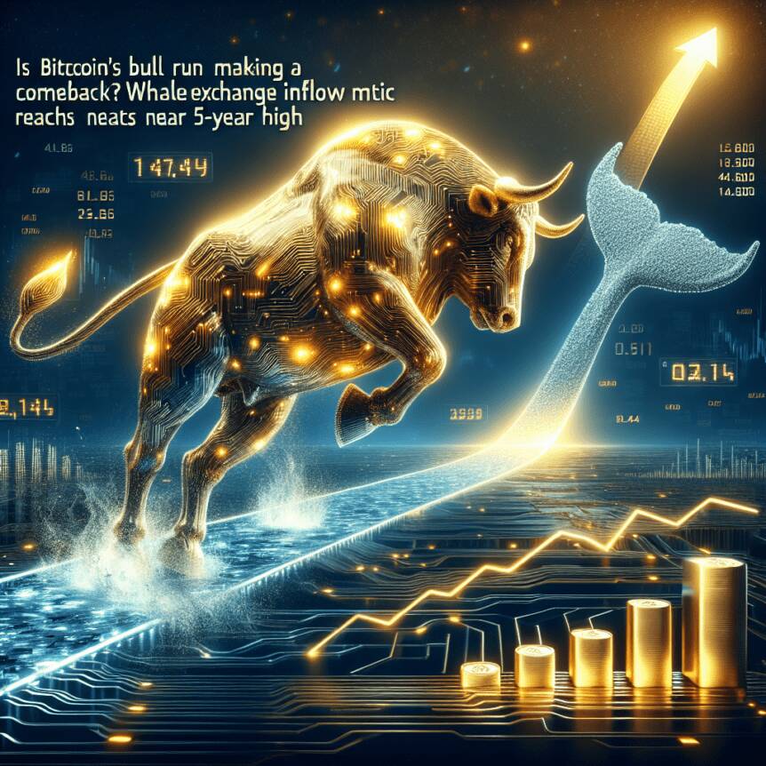 Is Bitcoin's Bull Run Making A Comeback? Whale Exchange Inflow Metric Reaches Near 5-year High