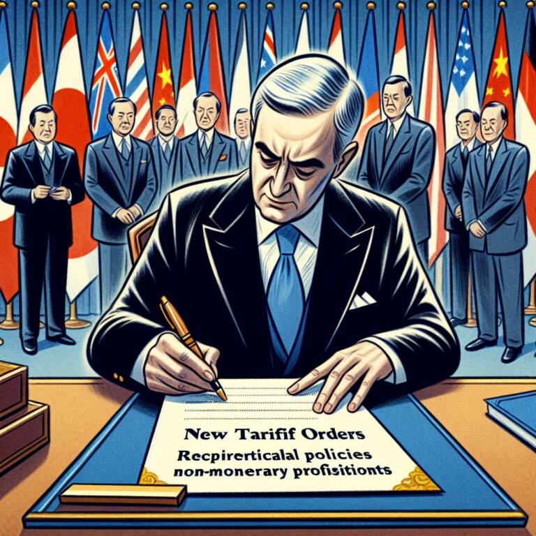 Trump Signs New Tariff Order With Reciprocal Policies And Non-monetary Provisions