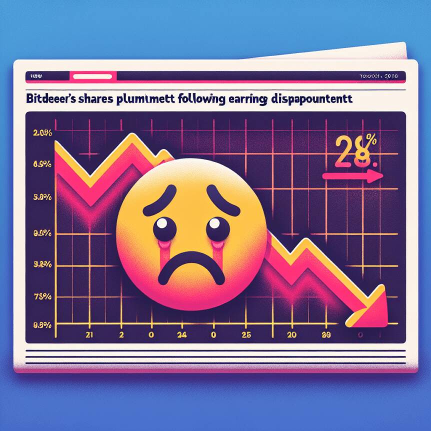 Bitdeer's Shares Plummet 28% Following Earnings Disappointment