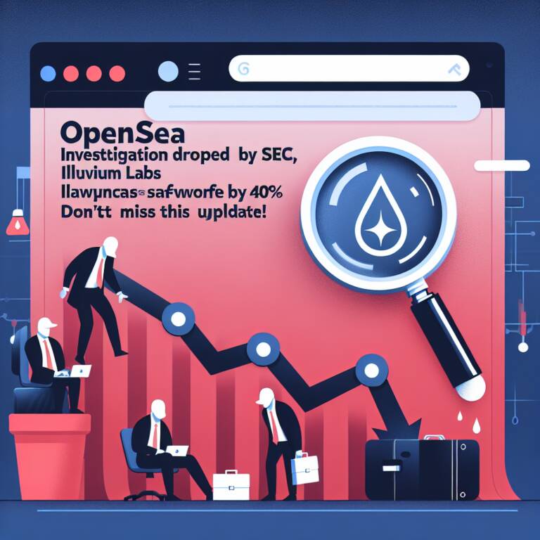 Opensea Investigation Dropped By Sec, Illuvium Labs Slashes Workforce By 40%: Don't Miss This Update!