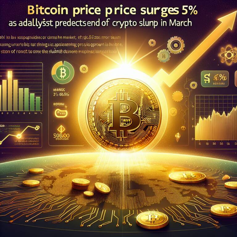 Bitcoin Price Surges 5% As Analyst Predicts End Of Crypto Slump In March