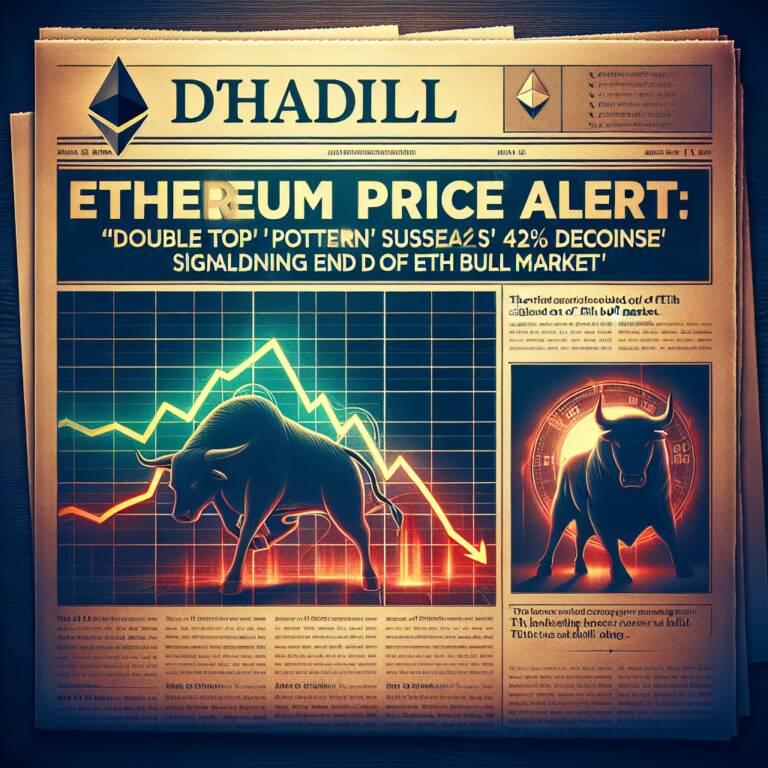 Ethereum Price Alert: 'double Top' Pattern Suggests 42% Decline Signaling End Of Eth Bull Market