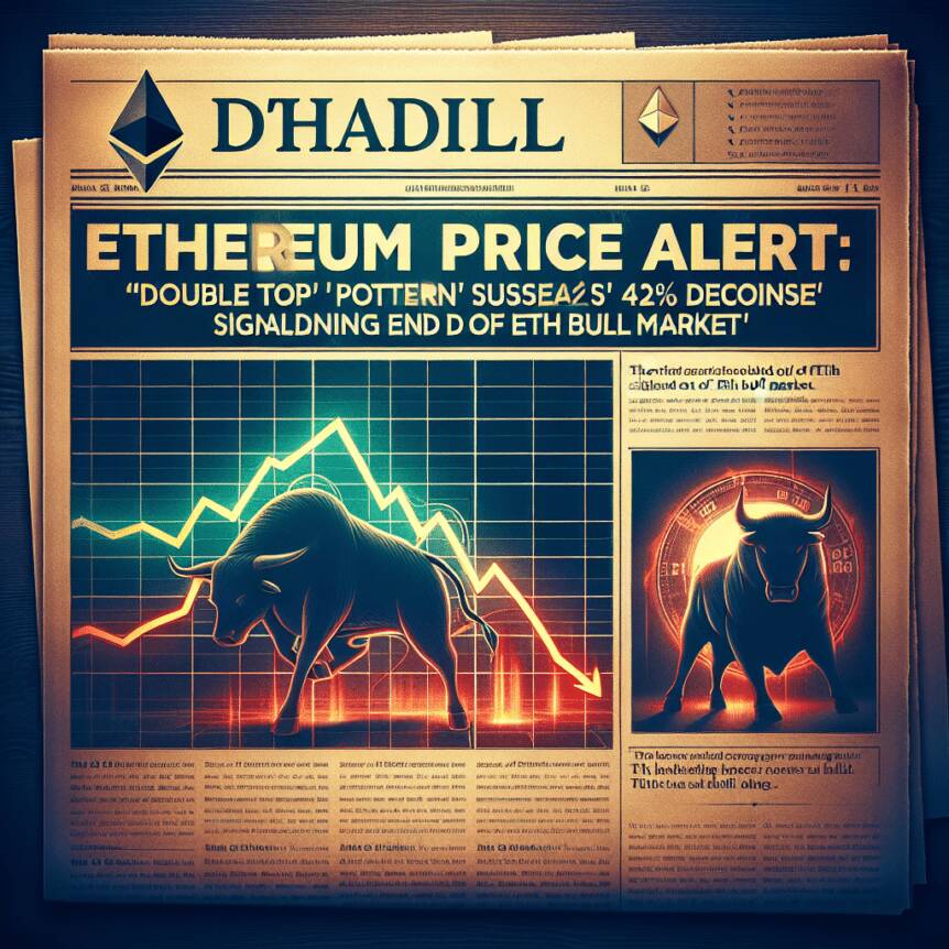 Ethereum Price Alert: 'double Top' Pattern Suggests 42% Decline Signaling End Of Eth Bull Market