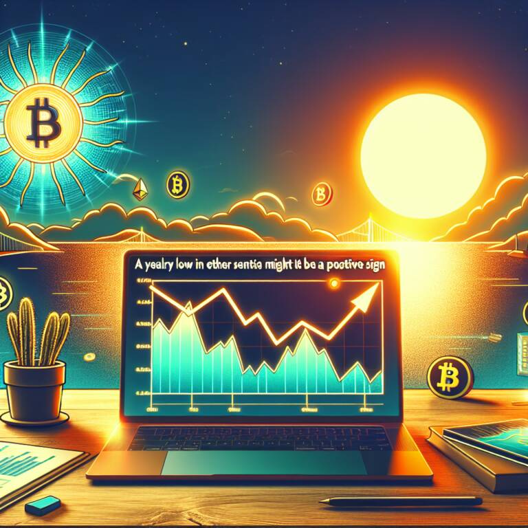 Santiment: A Yearly Low In Ether Sentiment Might Actually Be A Positive Sign