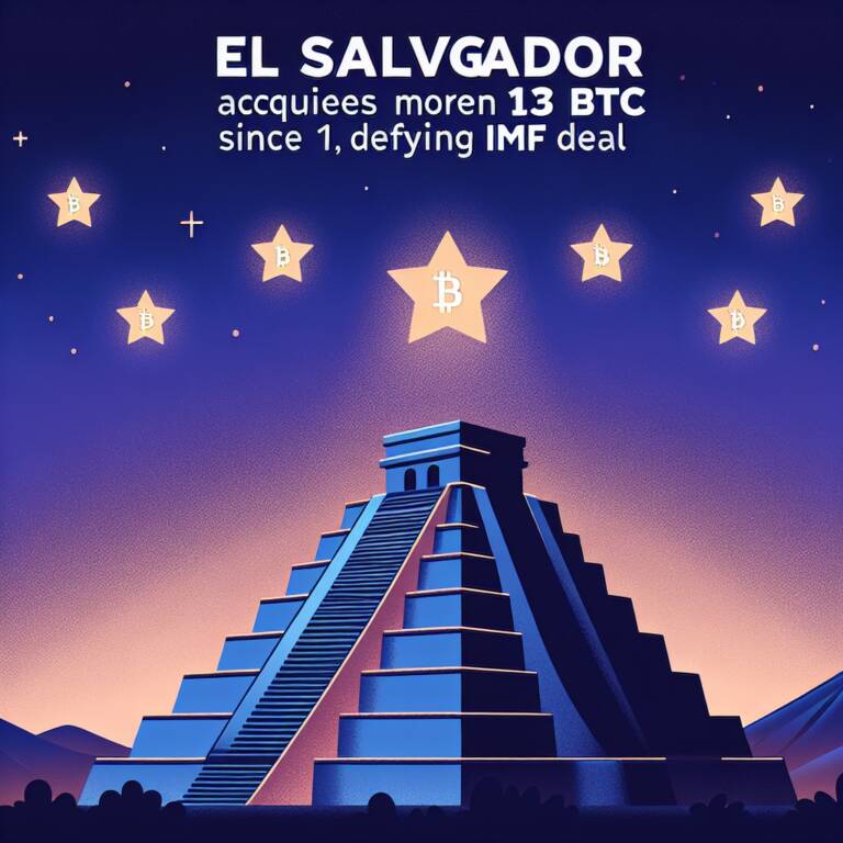 El Salvador Acquires More Than 13 Btc Since March 1, Defying Imf Deal