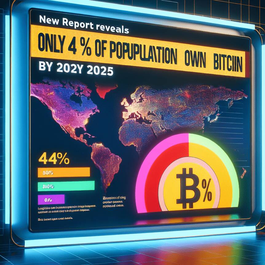 New Report Reveals Only 4% Of Global Population Own Bitcoin By 2025