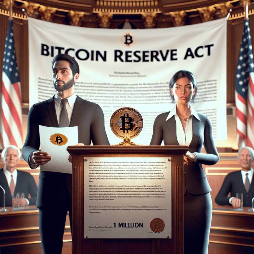 Us Senator And Congressman Unveil Bold Bitcoin Reserve Legislation To Acquire One Million Btc