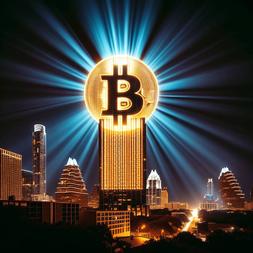 Gemini's Bitcoin Logo Lights Up Austin, Texas, Breaking World Record
