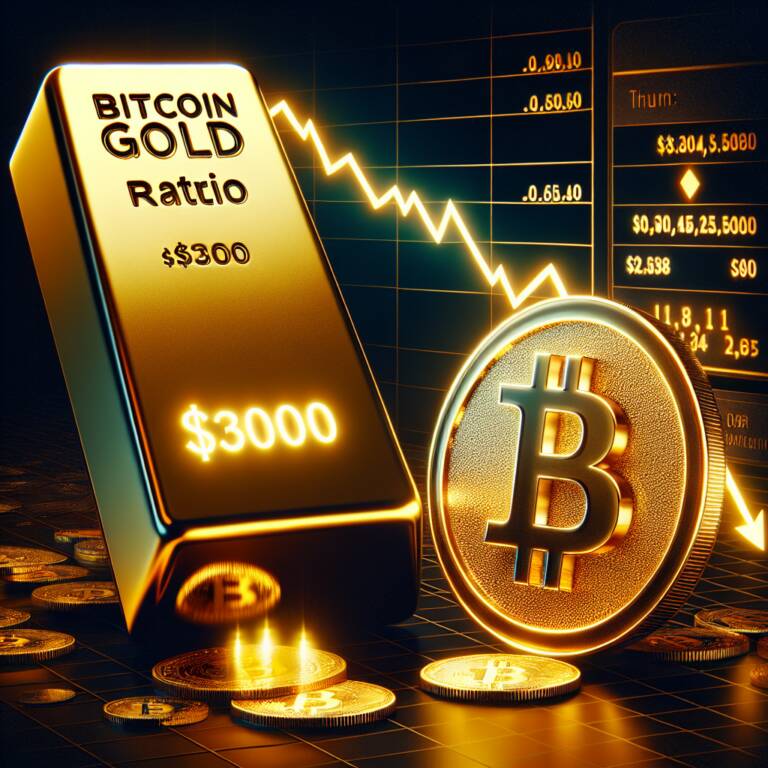 Bitcoin-gold Ratio Plummets As Gold Price Soars To All-time High Of $3k