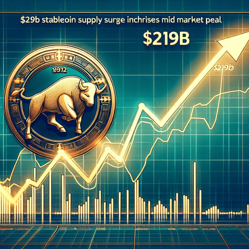 $219B Stablecoin Supply Surge Indicates Mid-Bull Cycle, not Market Peak $219b Stablecoin Supply Surge Indicates Mid-bull Cycle, Not Market Peak