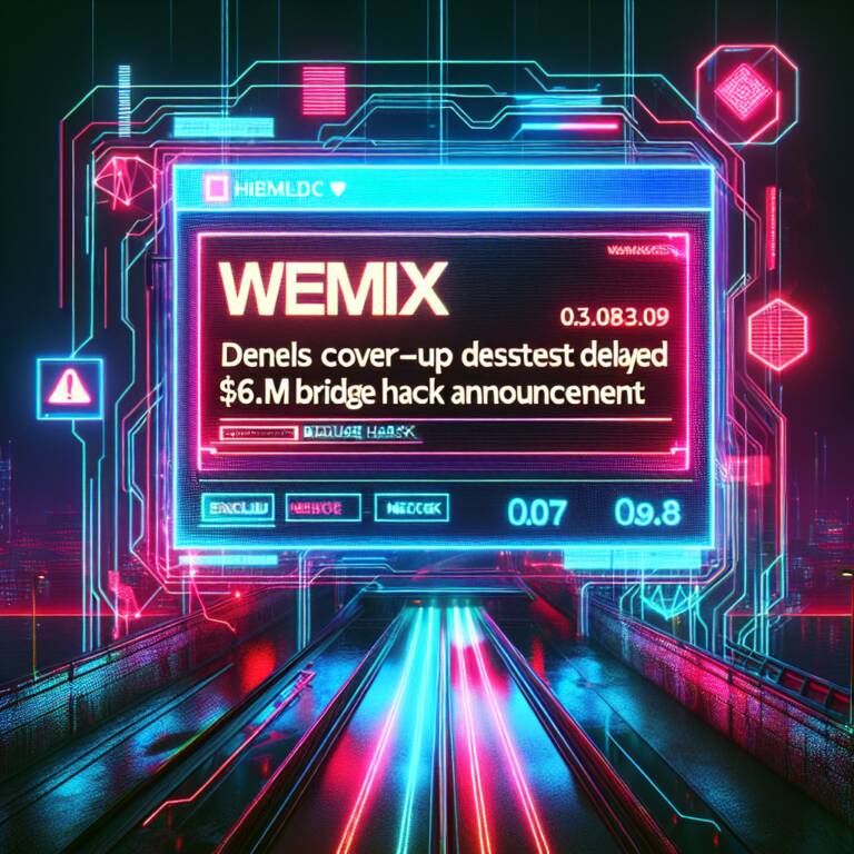 Wemix Denies Cover-up Despite Delayed $6.2m Bridge Hack Announcement