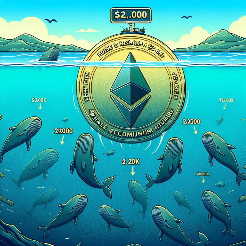 Eth Price Poised To Reclaim $2.2k "macro Range" As Whale Accumulation Increases