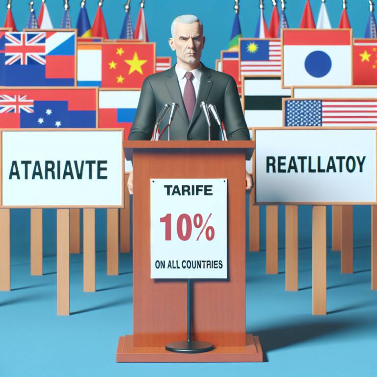 Trump's 10% Tariff On All Countries Sparks Reciprocal Levies On Trading Partners