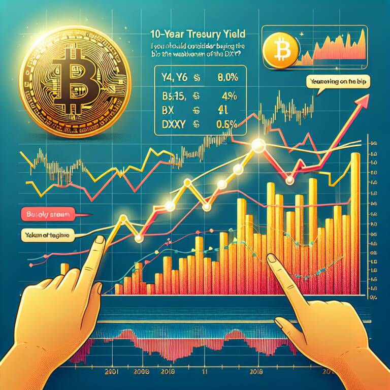 10-year Treasury Yield Drops To 4% As Dxy Weakens: Should You Consider Buying The Bitcoin Price Dip?