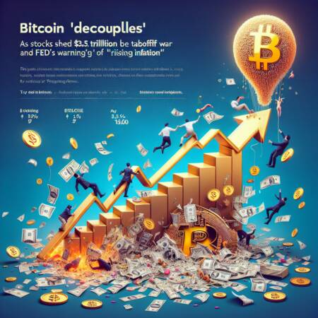 Bitcoin 'decouples' As Stocks Shed $3.5 Trillion Due To Trump Tariff War And Fed's Warning Of 'rising Inflation'