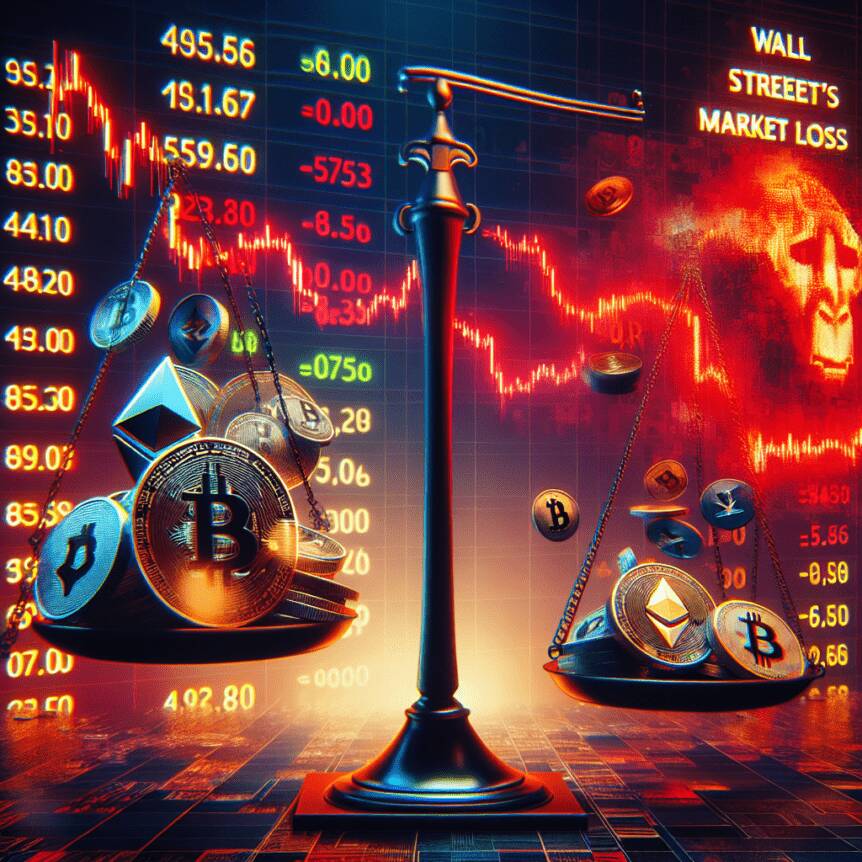 Wall Street's Single-day Loss Exceeds Total Crypto Market Value