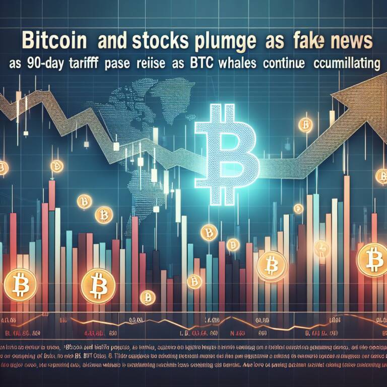 Bitcoin And Stocks Plunge As 90-day Tariff Pause Is Revealed As Fake News: Btc Whales Continue Accumulating