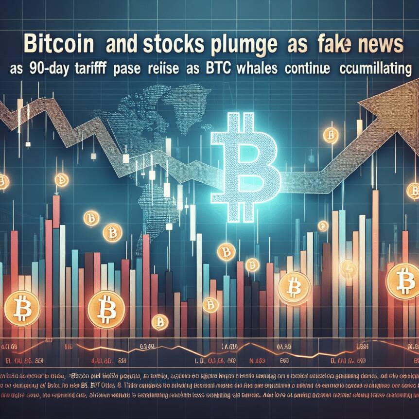 Bitcoin And Stocks Plunge As 90-day Tariff Pause Is Revealed As Fake News: Btc Whales Continue Accumulating