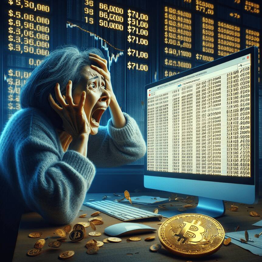 Bitcoin Investor in Panic Accidentally Pays Over $70K in BTC Fees Bitcoin Investor In Panic Accidentally Pays Over $70k In Btc Fees