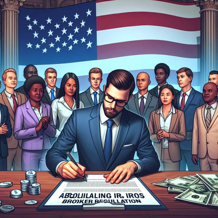 Trump Signs Resolution Abolishing Irs Defi Broker Regulation