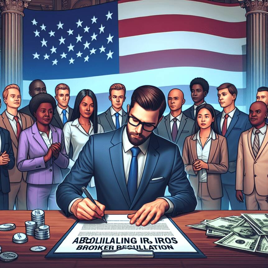 Trump Signs Resolution Abolishing Irs Defi Broker Regulation