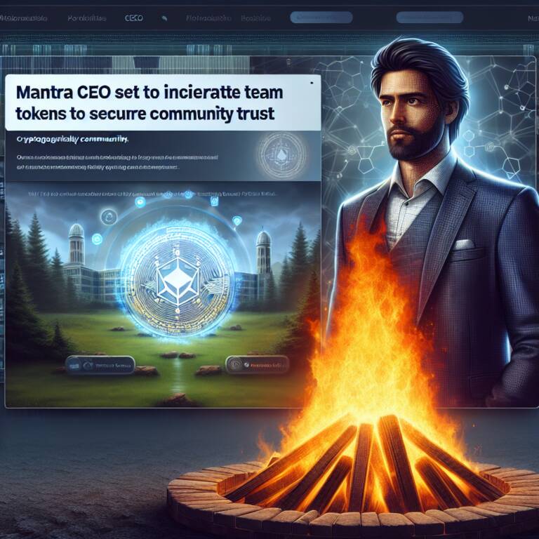 Mantra Ceo Set To Incinerate Team Tokens To Secure Community Trust
