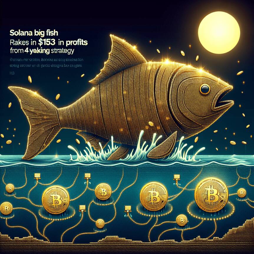 Solana Big Fish Rakes In $153 Million In Profits From 4-year Staking Strategy