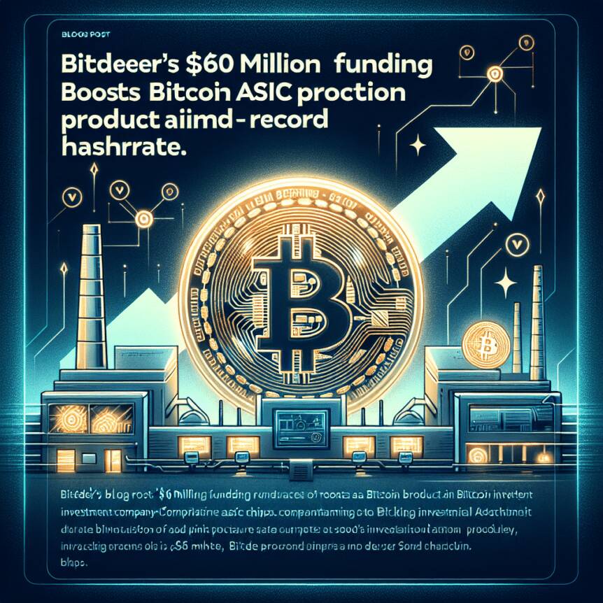 Bitdeer’s $60 Million Funding Boosts Bitcoin ASIC Production Amidst Record Hashrate Bitdeer's $60 Million Funding Boosts Bitcoin Asic Production Amidst Record Hashrate