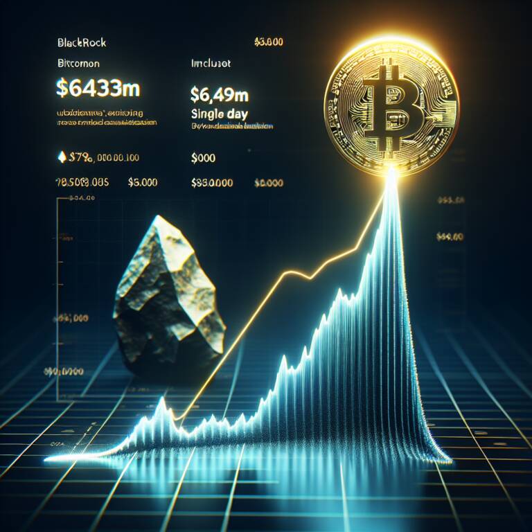 Blackrock Bitcoin Fund Tops Charts With $643m Inflow Day