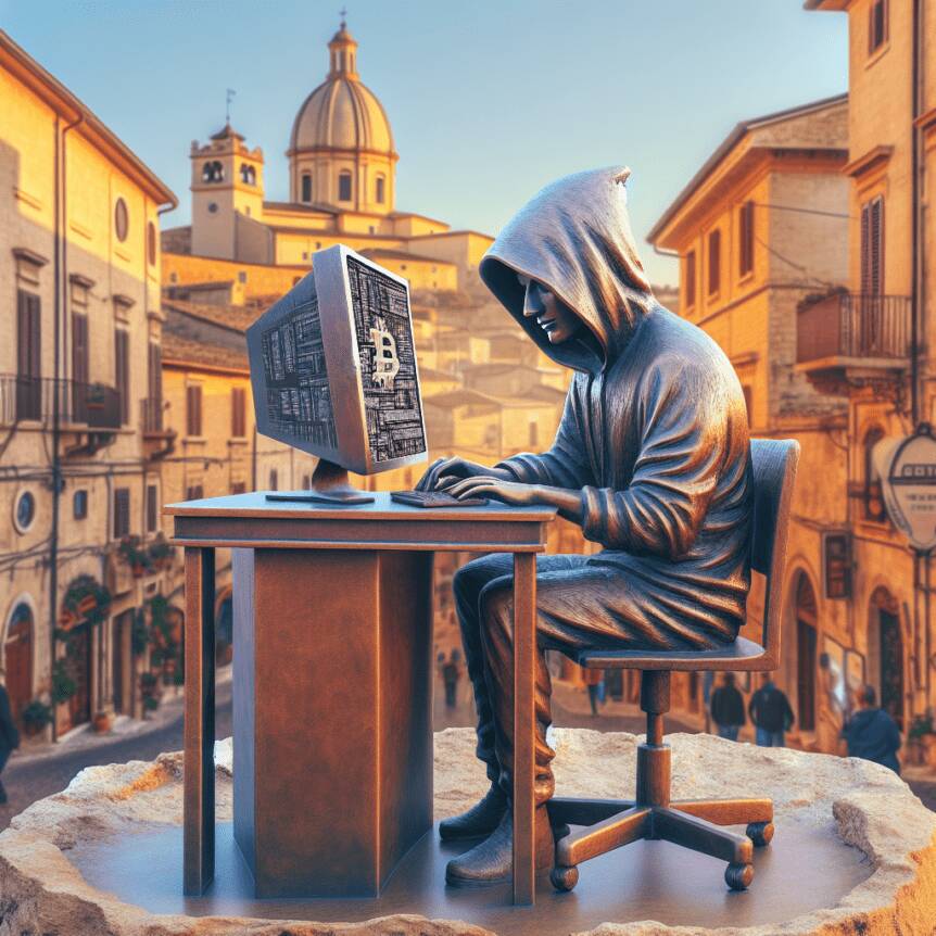 Discover The New Satoshi Nakamoto Monument Funded By Locals In An Italian Town