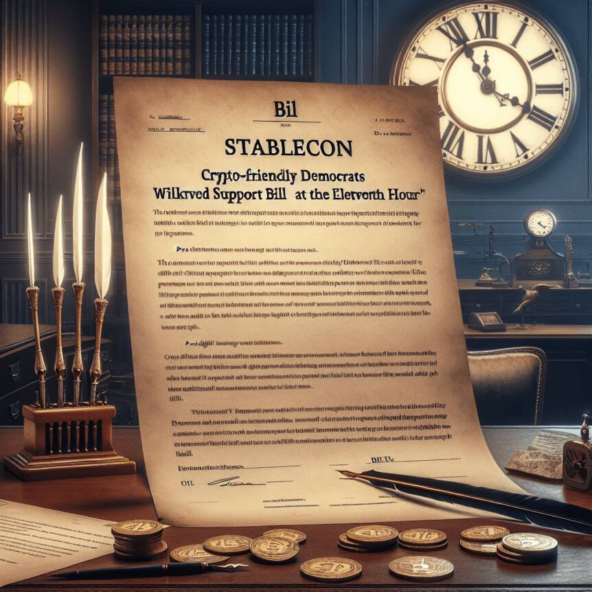 Crypto-friendly Democrats Withdraw Support For Stablecoin Bill At The Eleventh Hour