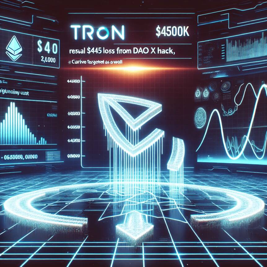 Tron Reveals $45k Loss From Dao X Hack, Curve Finance Targeted As Well
