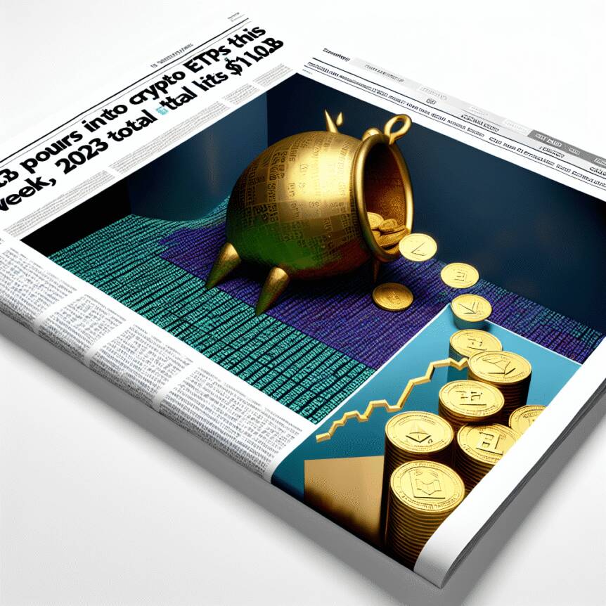 $3.3B Pours into Crypto ETPs This Week, 2023 Total Hits $10.8B $3.3b Pours Into Crypto Etps This Week, 2023 Total Hits $10.8b