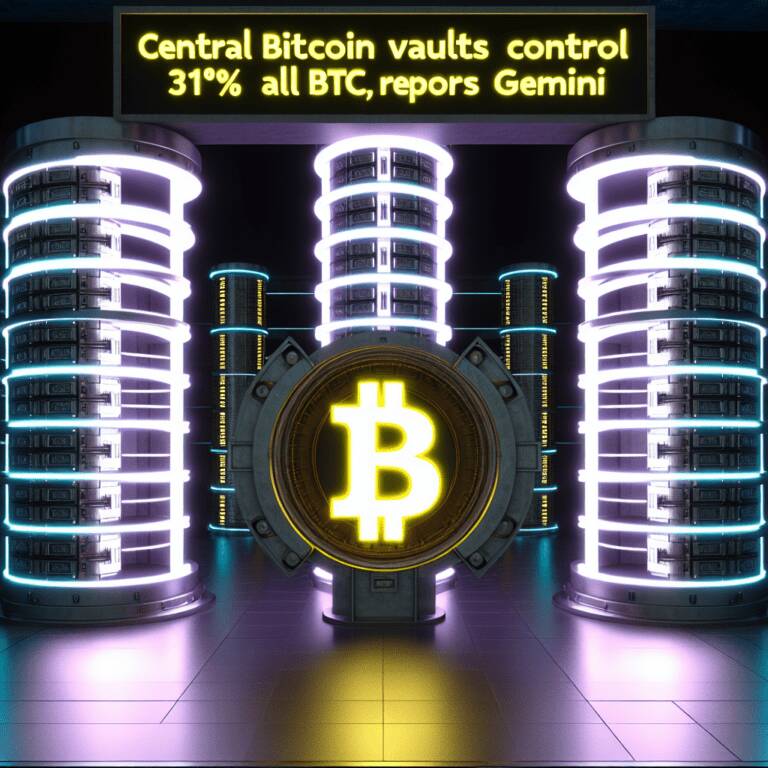 Central Bitcoin Vaults Control 31% Of All Btc, Reports Gemini