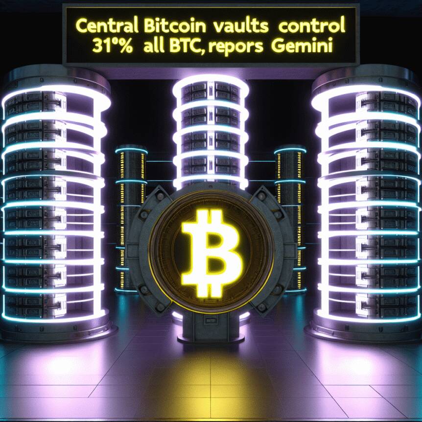 Central Bitcoin Vaults Control 31% Of All Btc, Reports Gemini